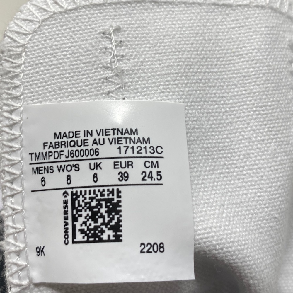 Converse Ctas Low Top Canvas Black Wedding Women's Sneakers Custom 171213C-BLWT - Picture 11 of 12